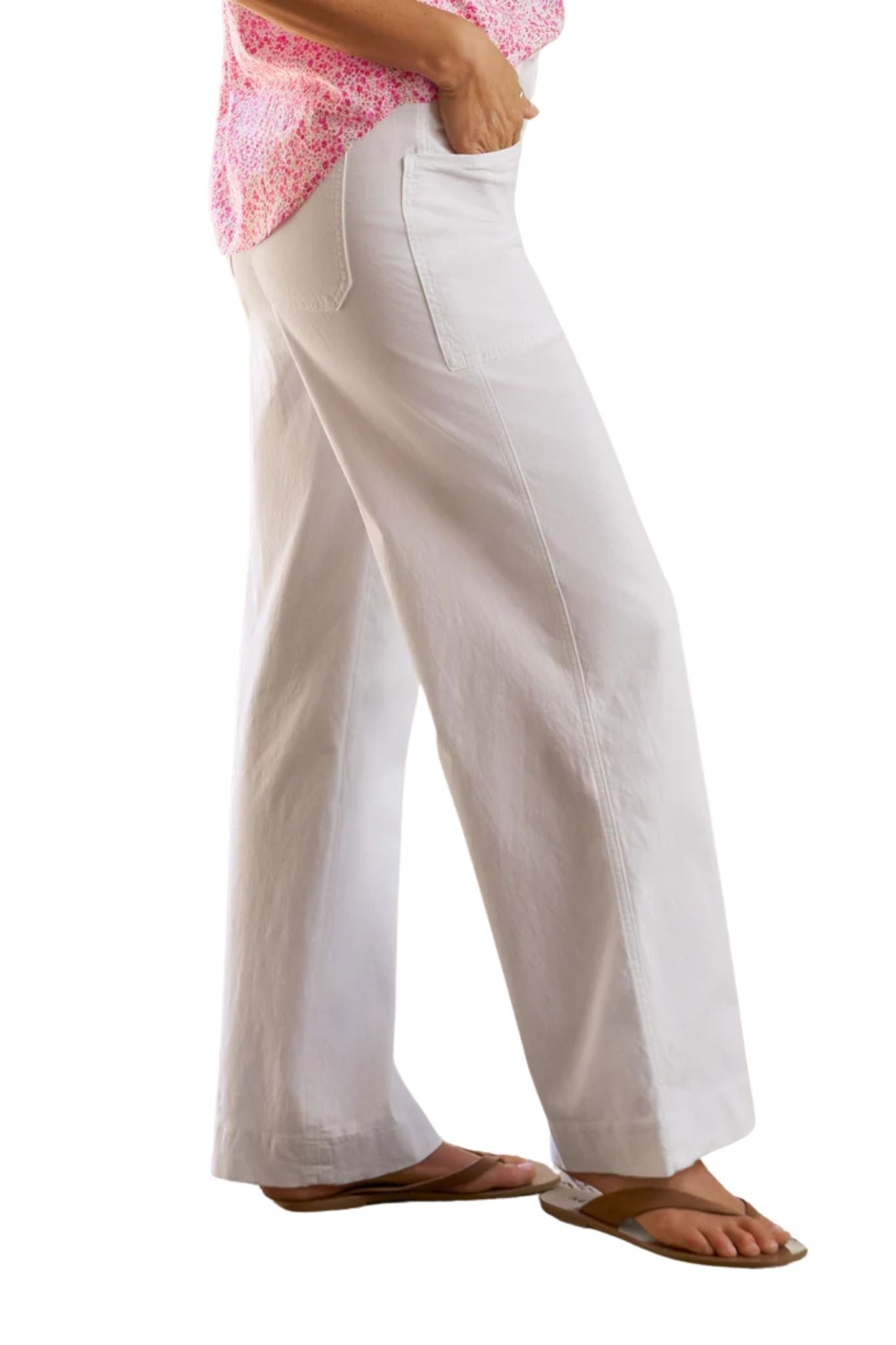 Frank & Eileen Wrap Pocket Pant - Vermillion