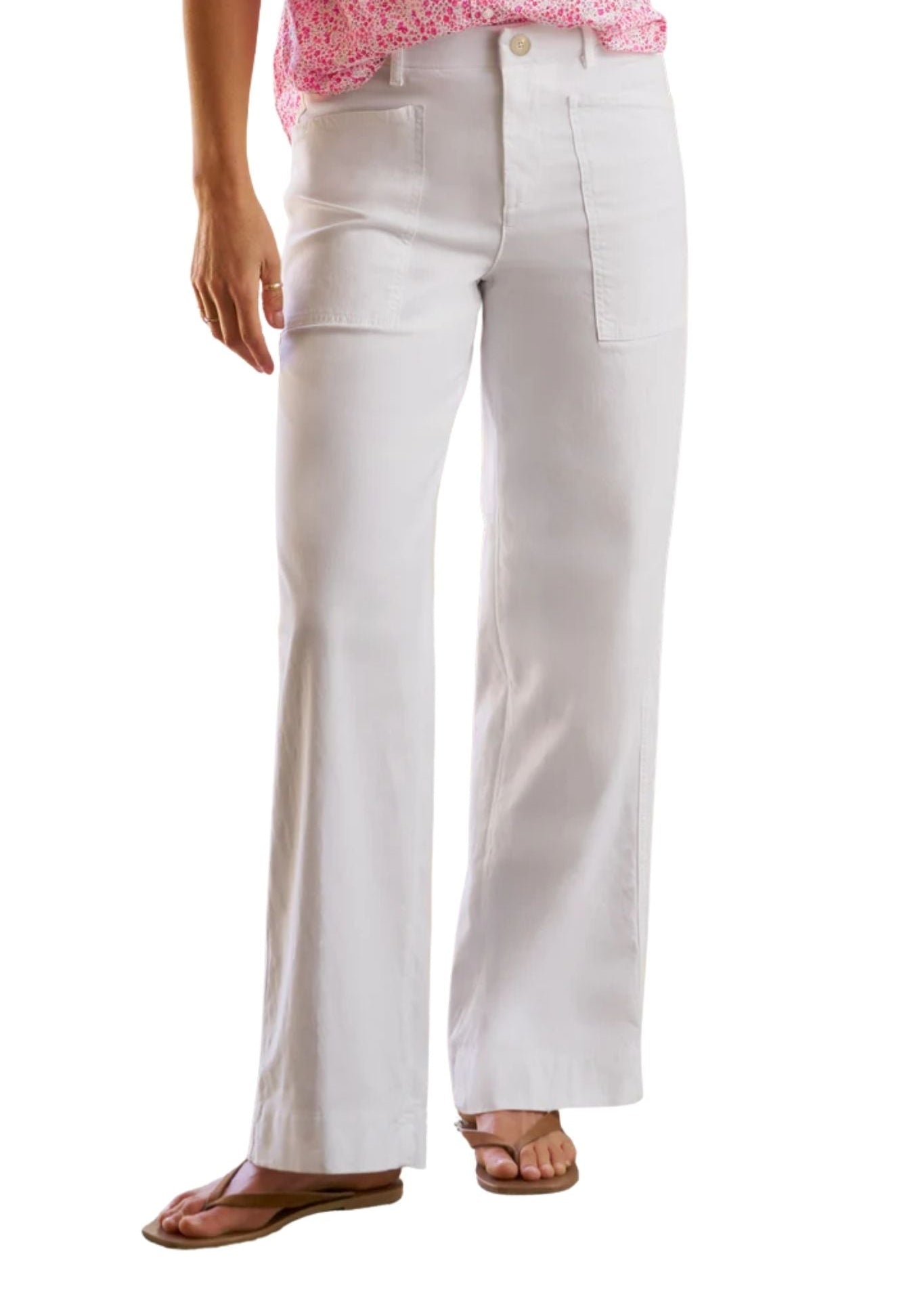 Frank & Eileen Wrap Pocket Pant - Vermillion