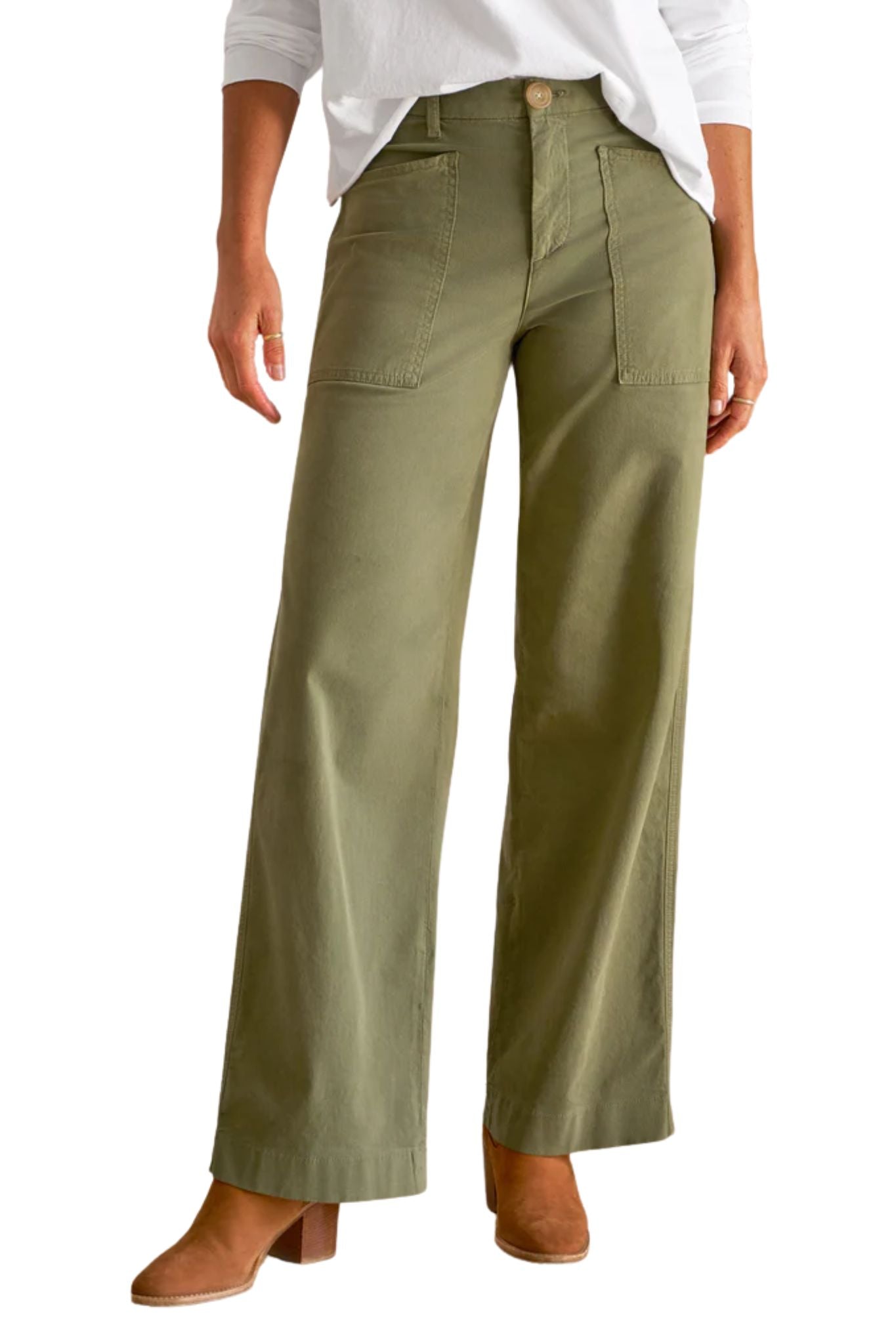 Frank & Eileen Wrap Pocket Pant - Vermillion