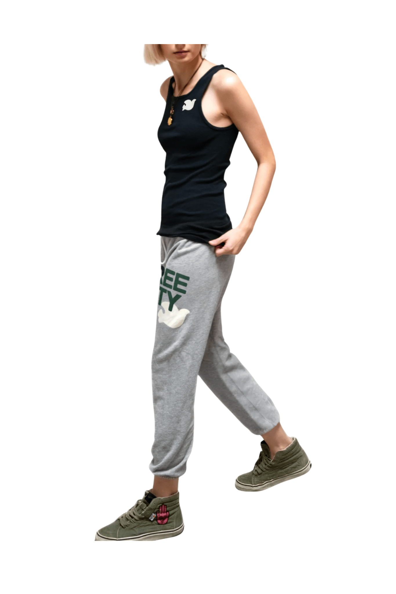 Free City Large Heather Sweatpant - Vermillion