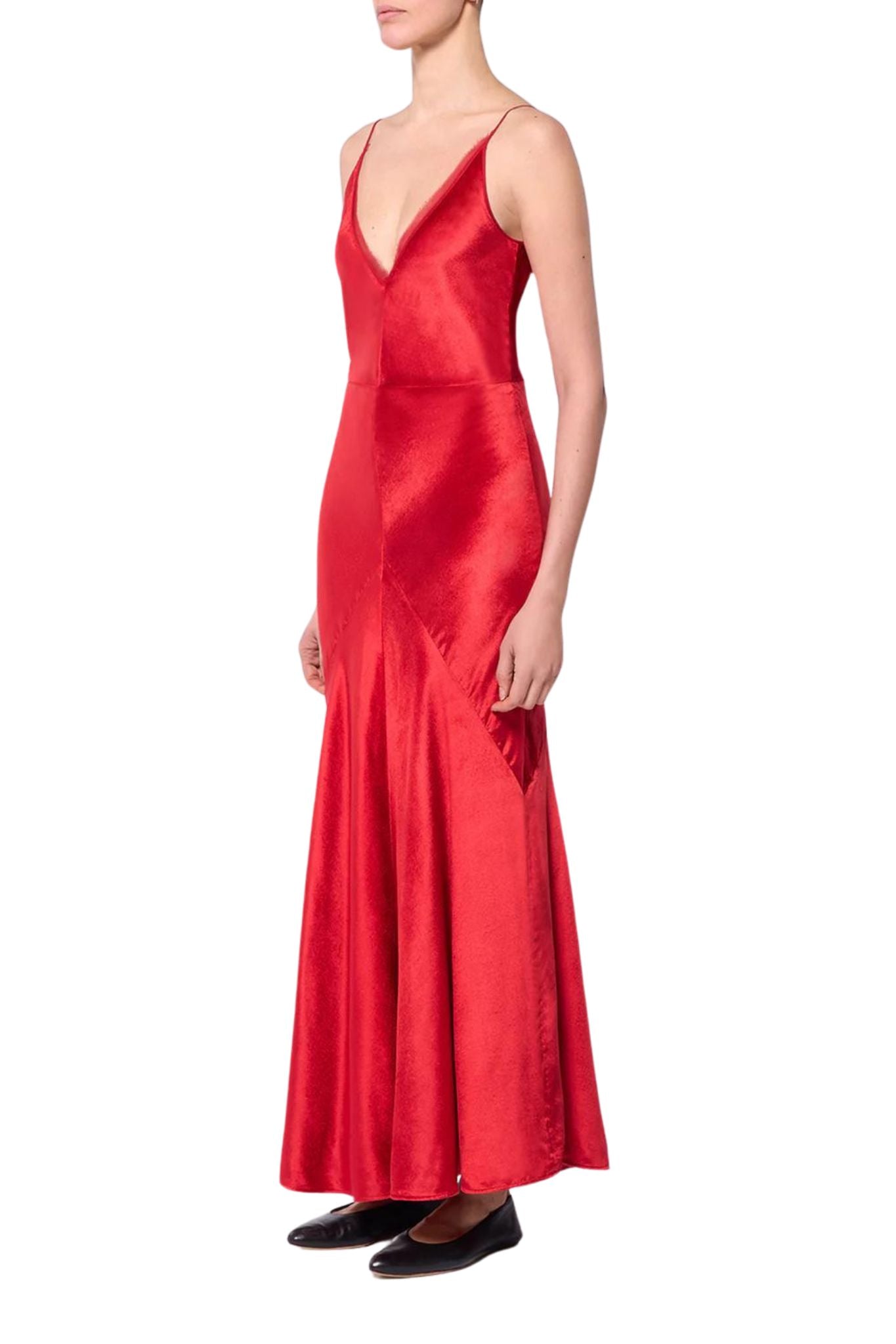 Gabriela Hearst Brigita Dress - Vermillion