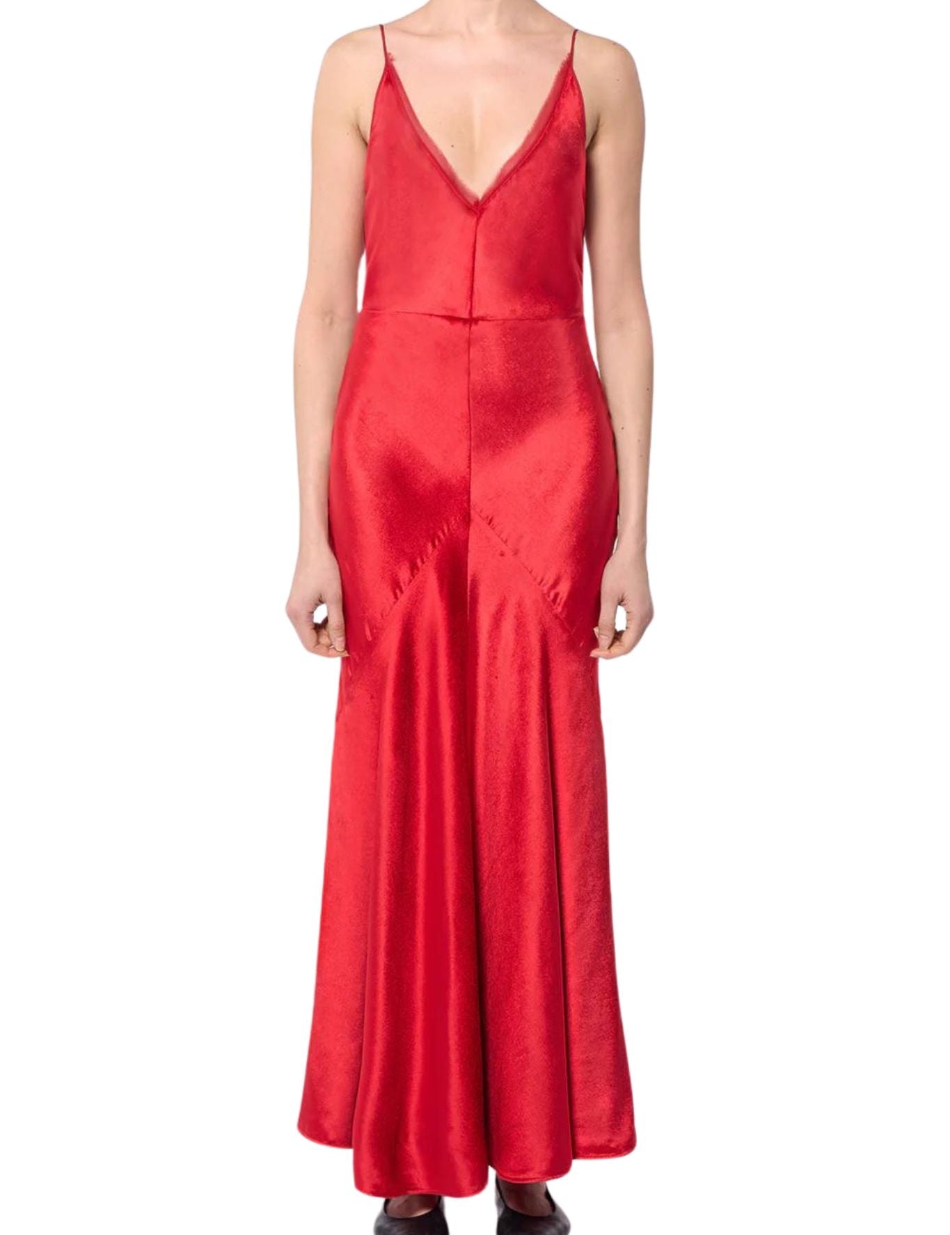 Gabriela Hearst Brigita Dress - Vermillion