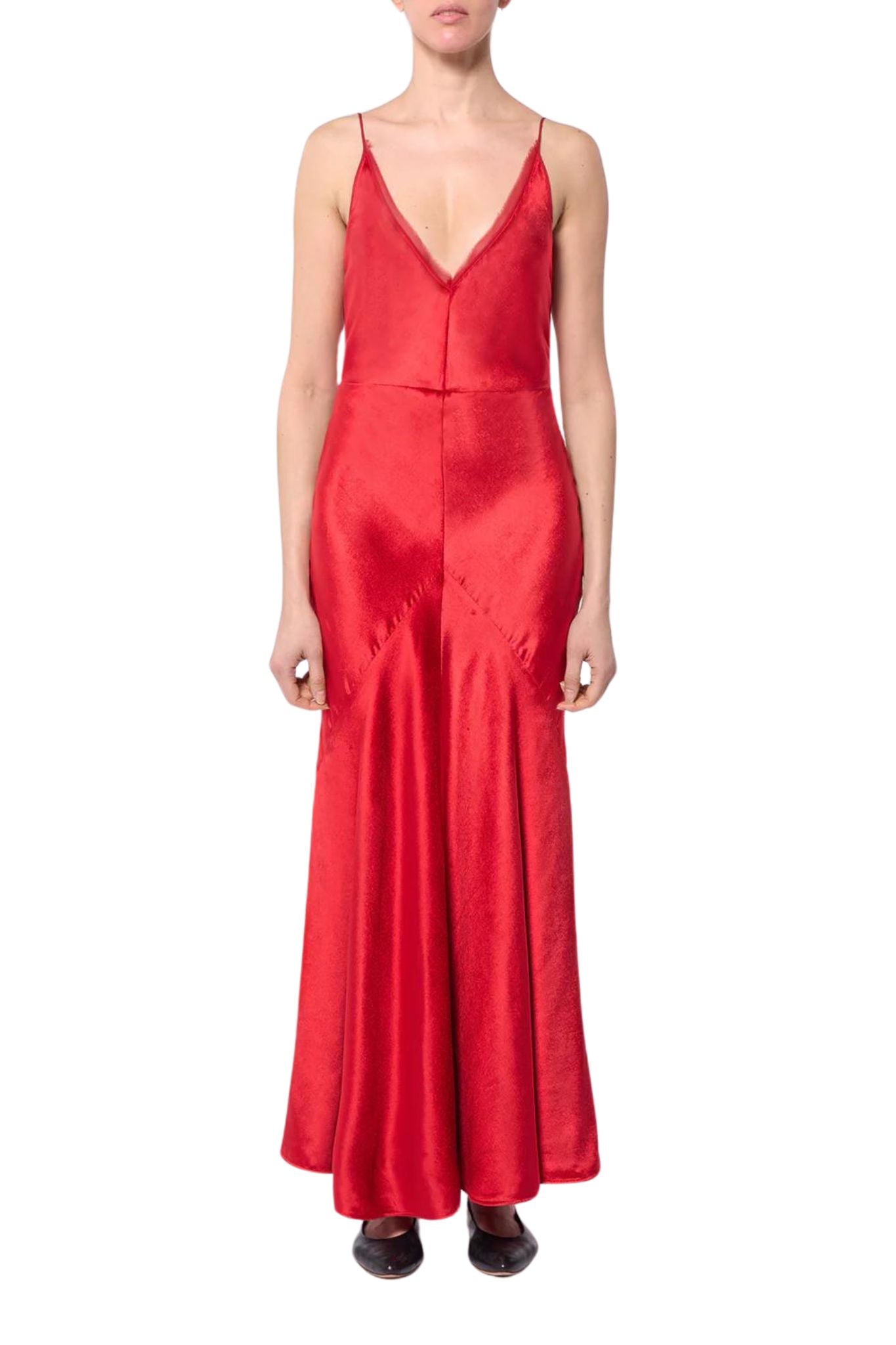 Gabriela Hearst Brigita Dress - Vermillion