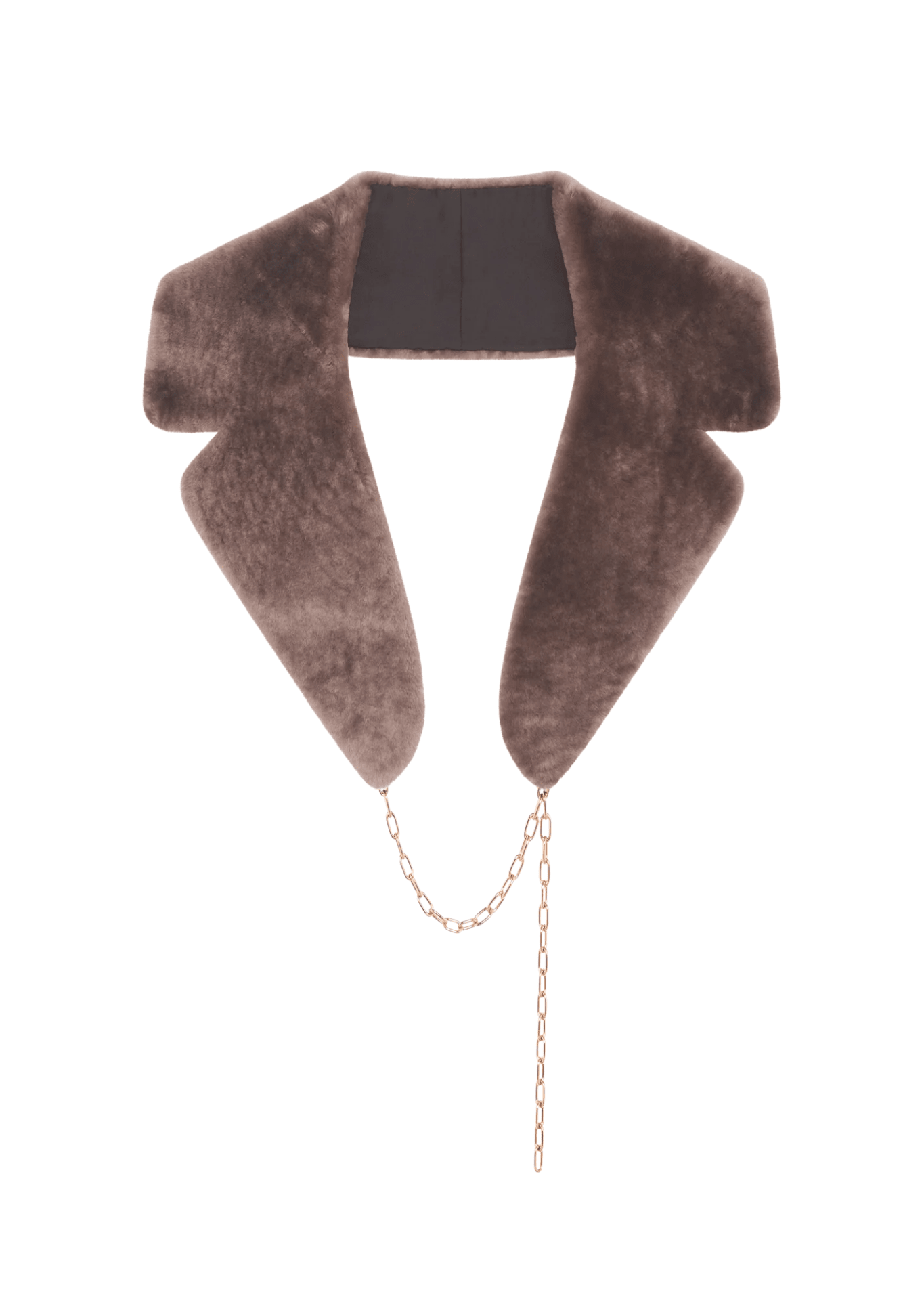 Gabriela Hearst Demeter Fur Coat Collar - Vermillion