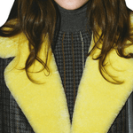 Gabriela Hearst Demeter Fur Coat Collar - Vermillion