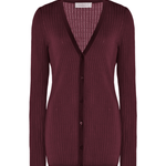 Gabriela Hearst Emma Pointelle Cardigan - Vermillion