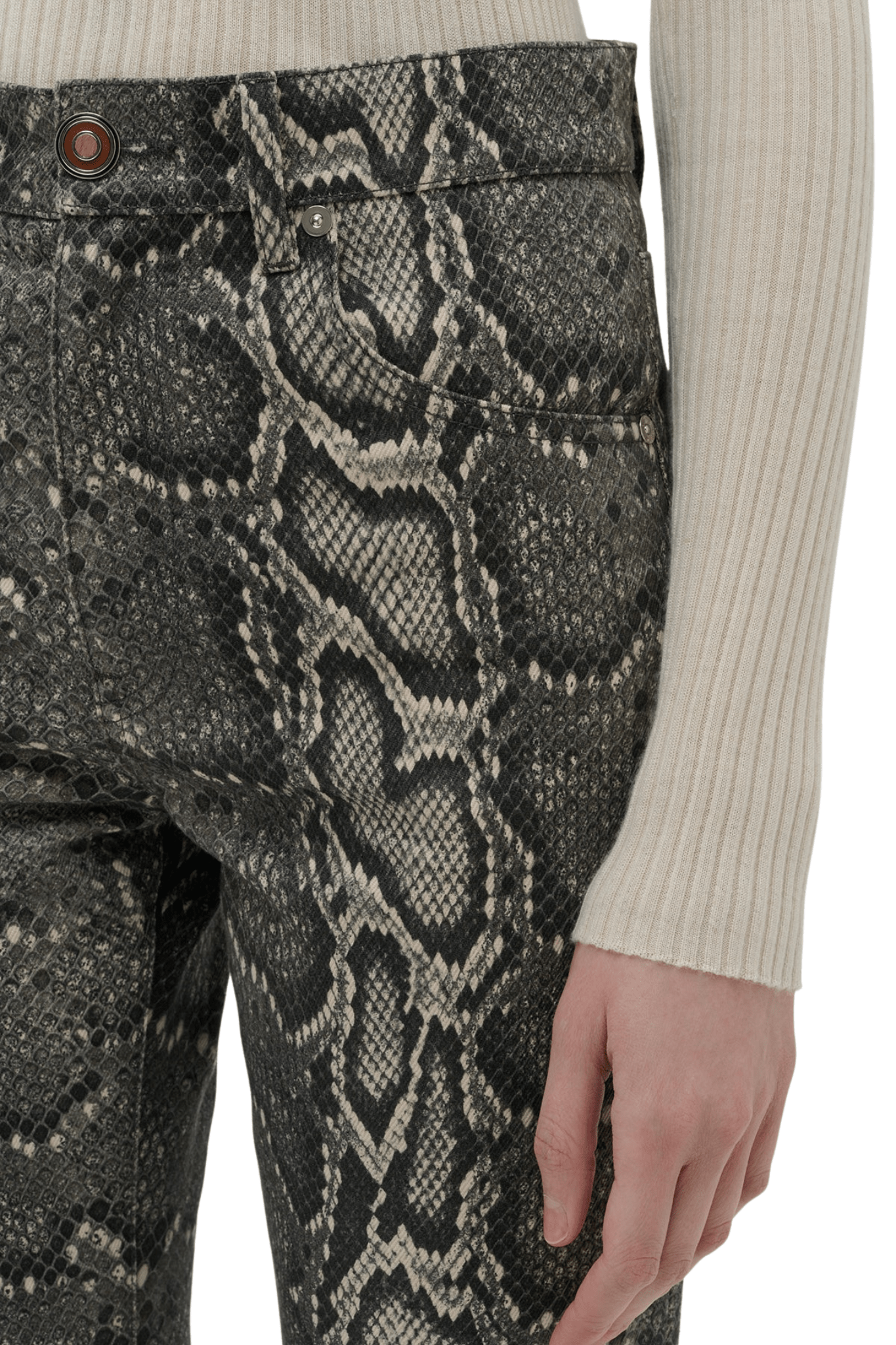 Gabriela Hearst Ezra Bootcut Jean - Vermillion