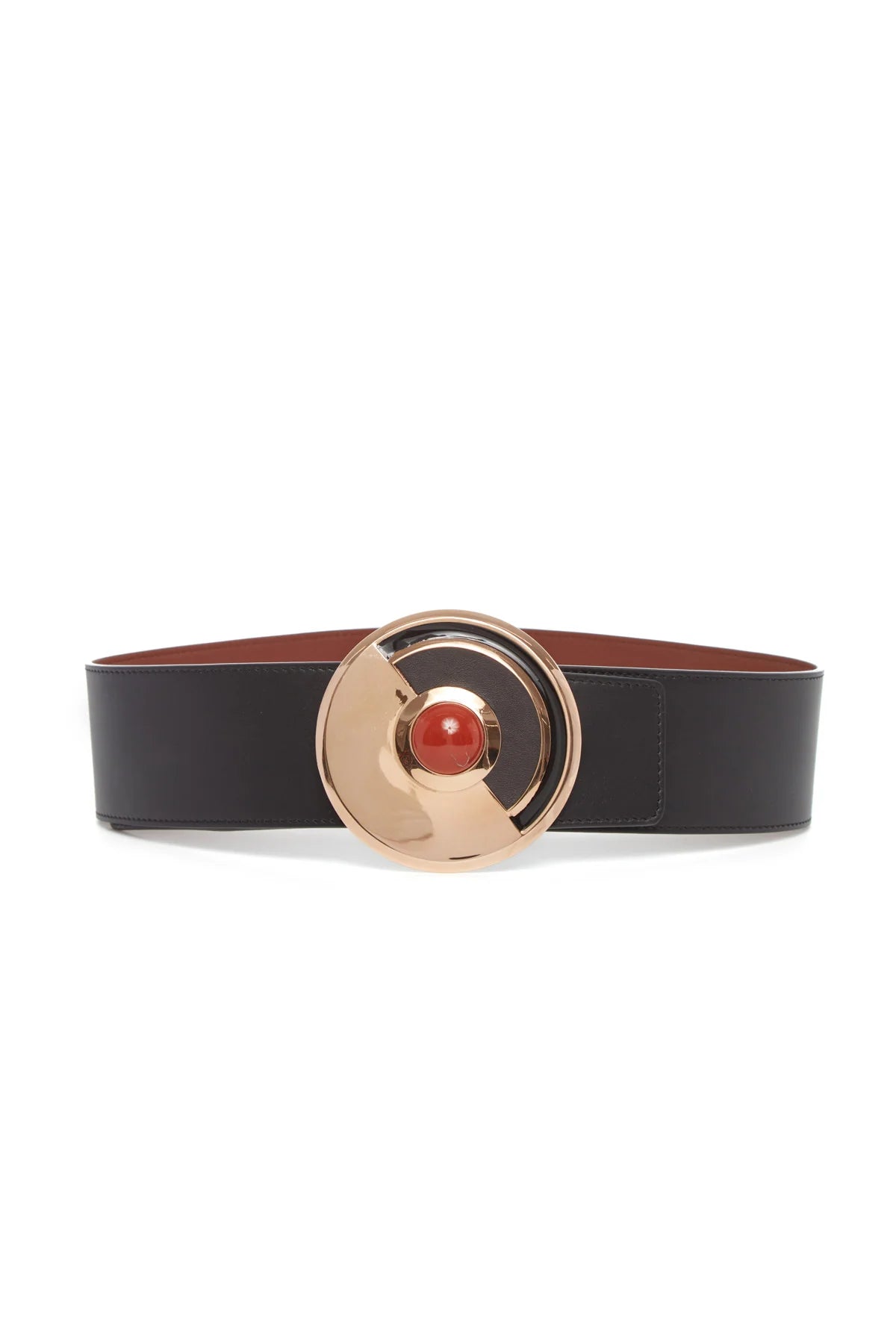 Gabriela Hearst Moya Reversible Belt - Vermillion