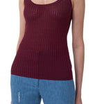 Gabriela Hearst Nevin Pointelle Tank - Vermillion