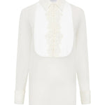 Gabriela Hearst Oriana Blouse - Vermillion