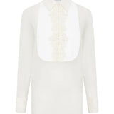 Gabriela Hearst Oriana Blouse - Vermillion