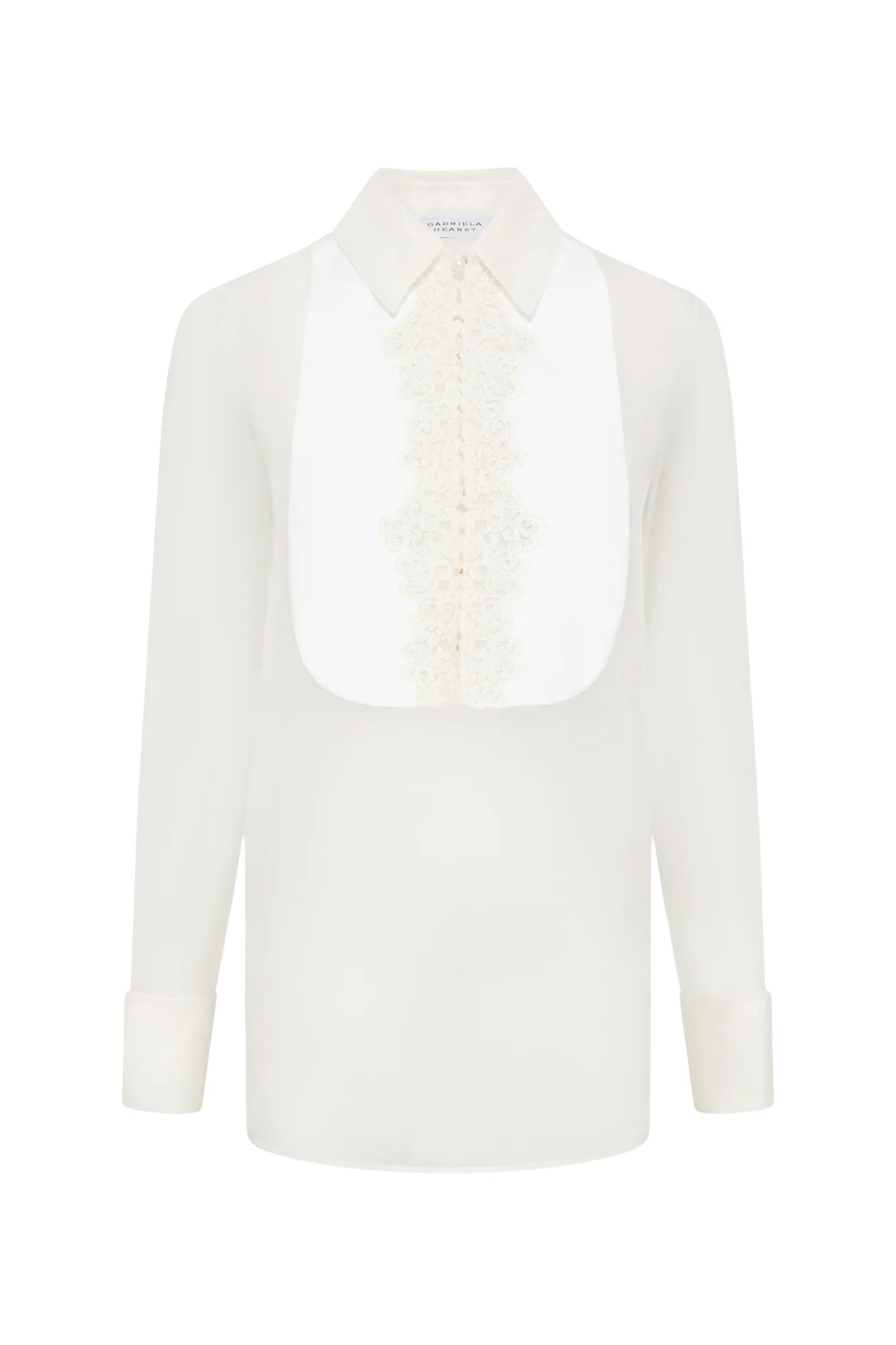 Gabriela Hearst Oriana Blouse - Vermillion