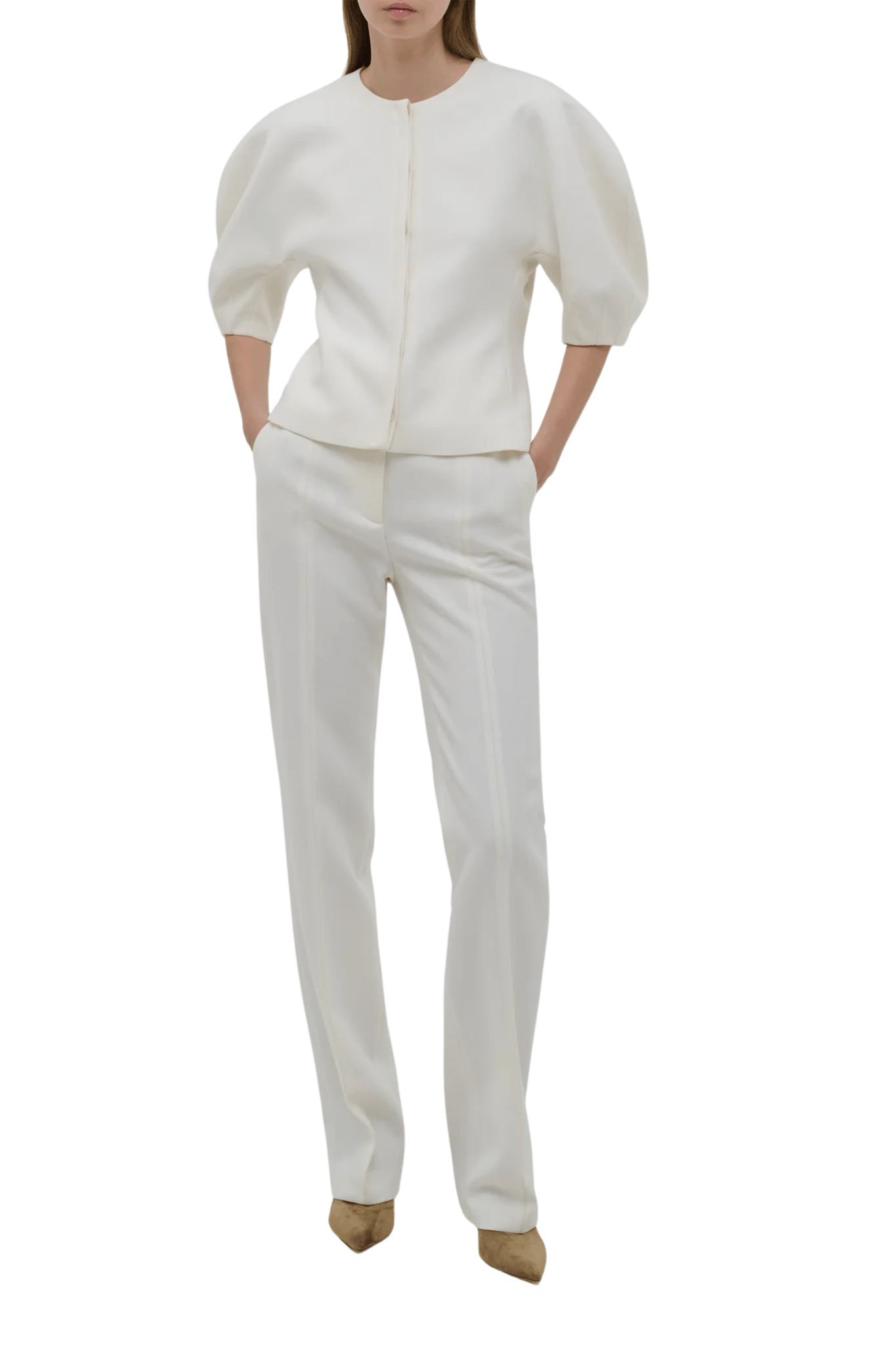 Gabriela Hearst Waverly Top - Vermillion