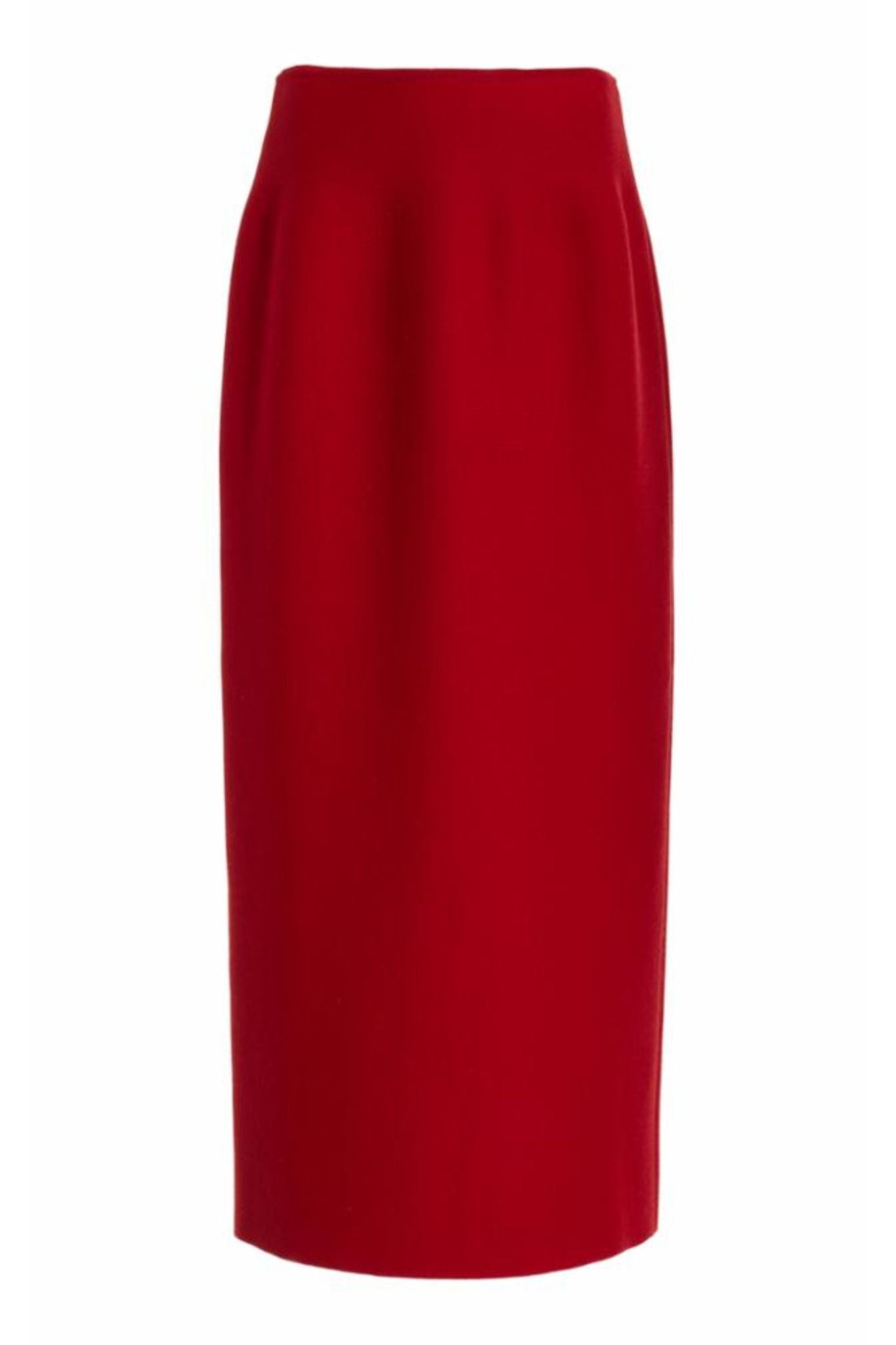 Gabriela Hearst Wolff Skirt - Vermillion