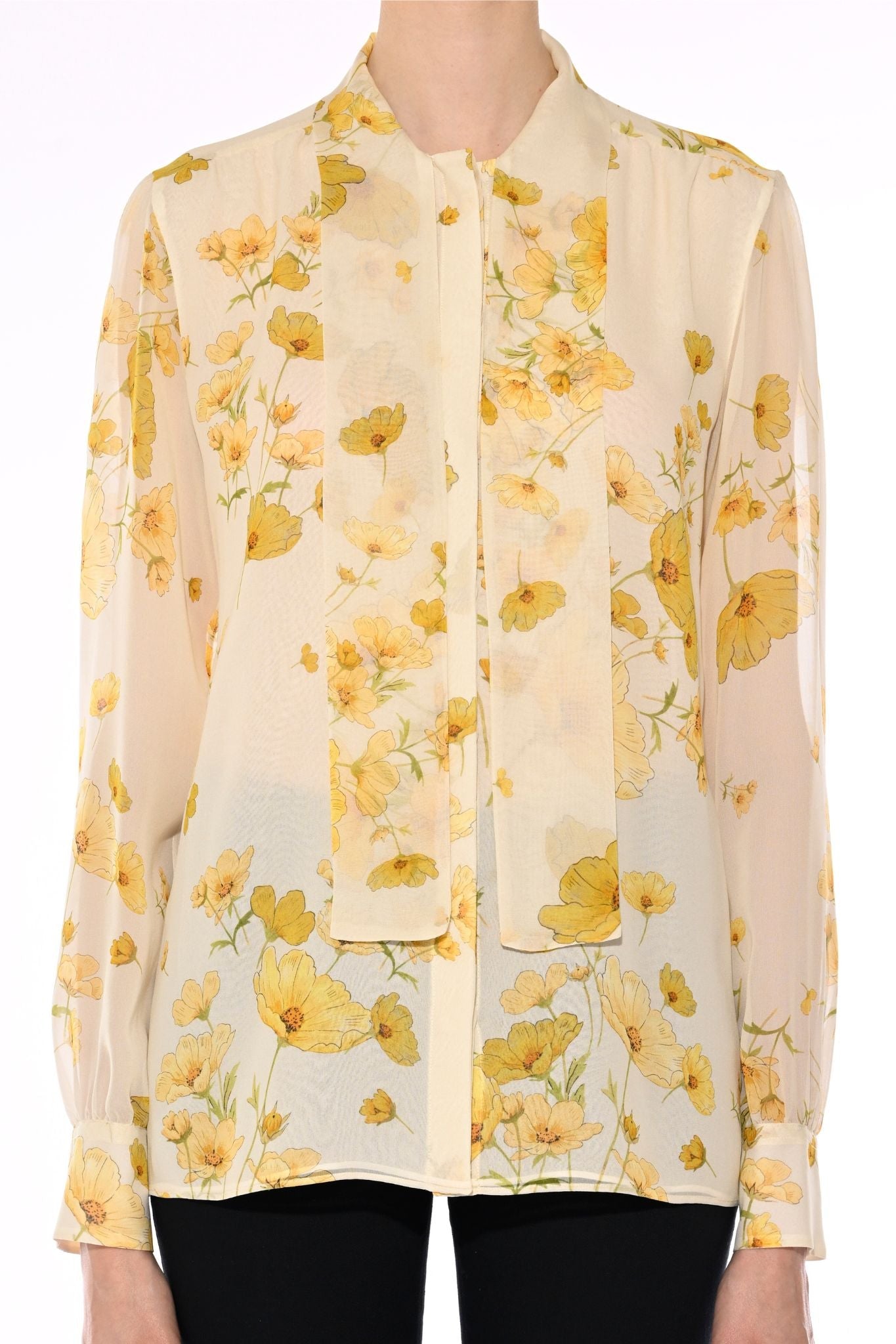 Giambattista Valli Floral Blouse - Vermillion