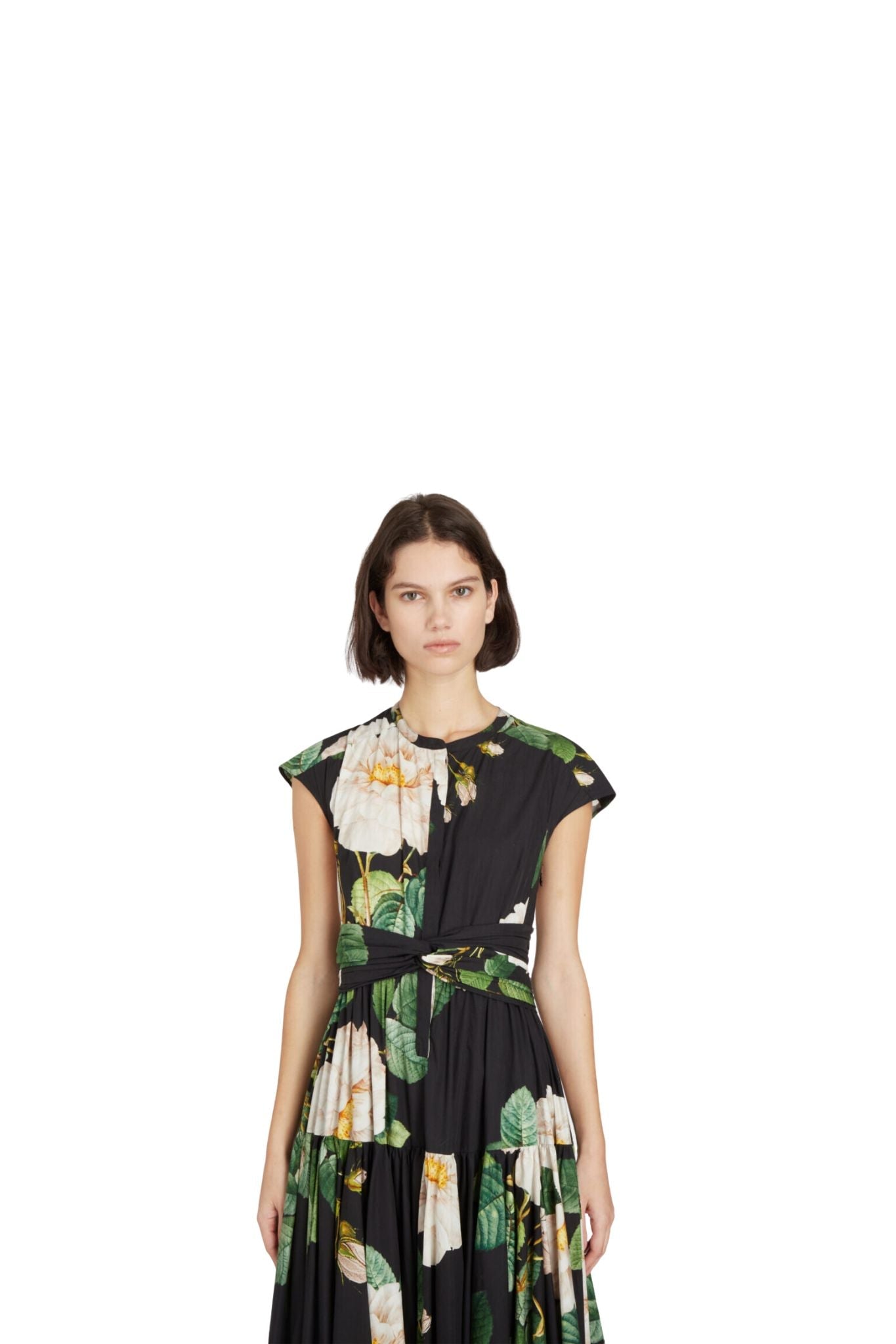 Giambattista Valli Giant Bloom Popeline Dress - Vermillion