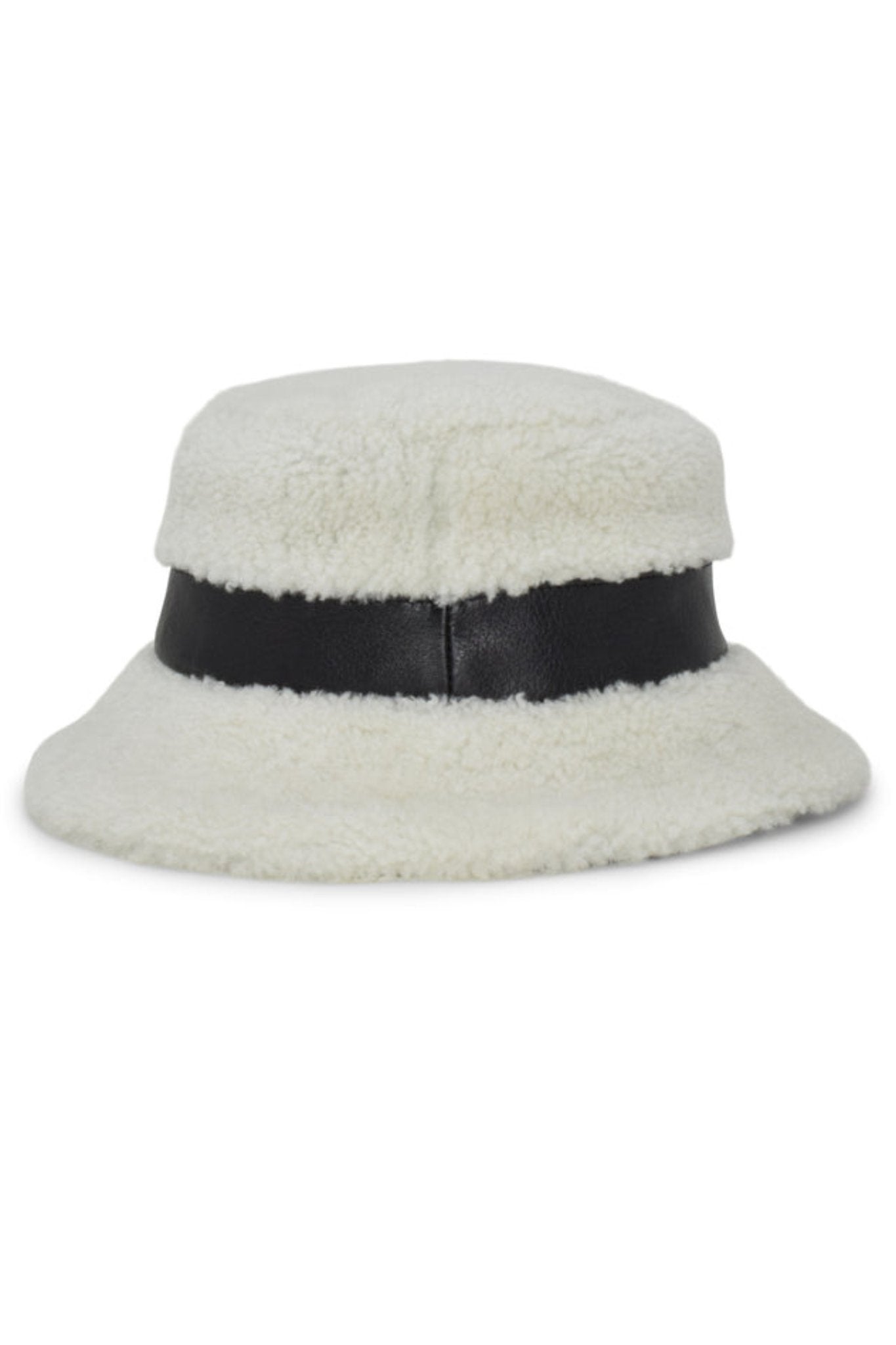 Gigi Burris Molly Shearling Bucket Hat - Vermillion