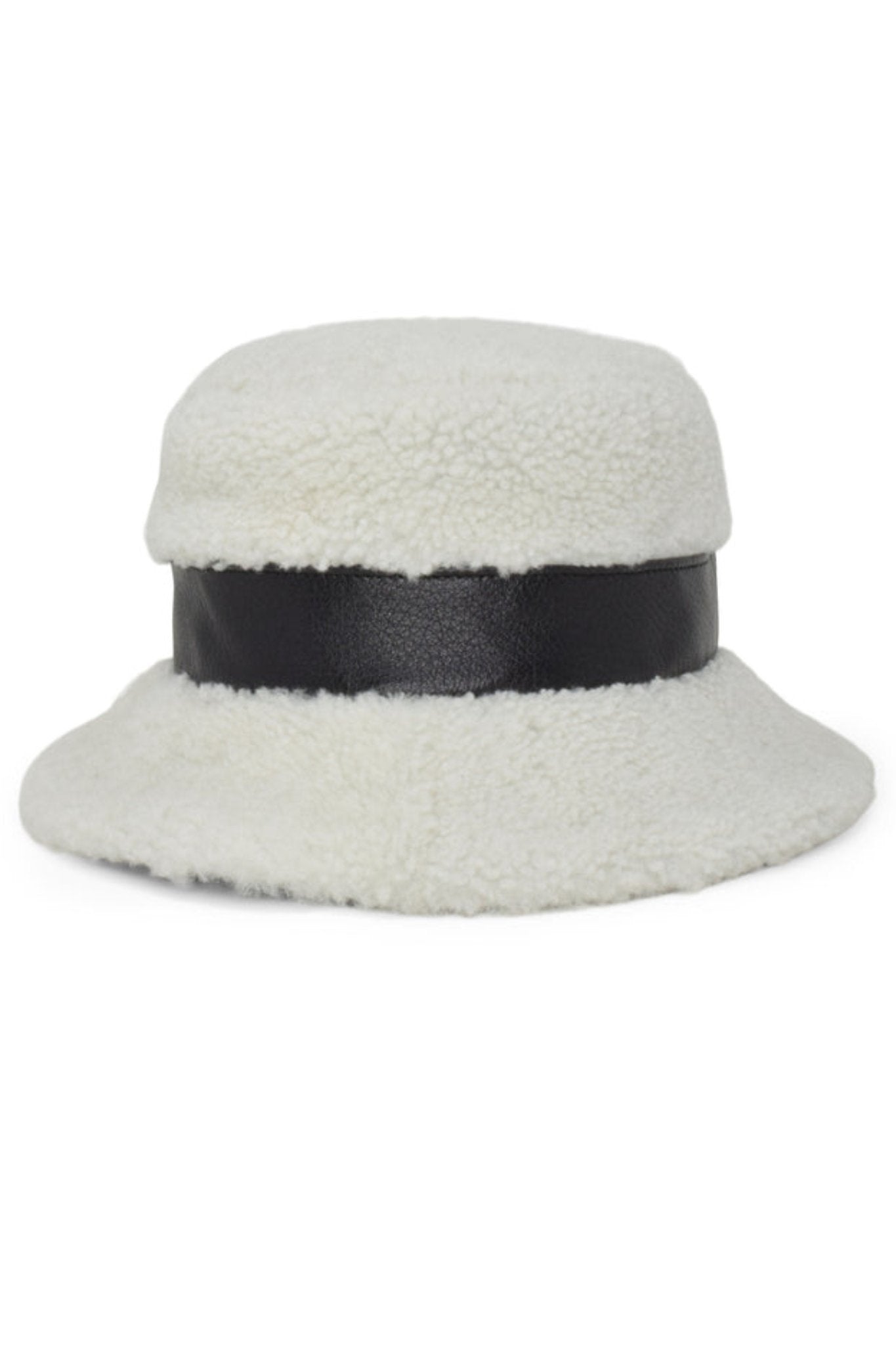 Gigi Burris Molly Shearling Bucket Hat - Vermillion