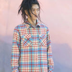 God's True Cashmere Al's Run Tartan Shirt - Vermillion