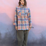 God's True Cashmere Al's Run Tartan Shirt - Vermillion