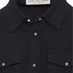 God's True Cashmere Black Cashmere Shirt w/ Black Sunstone - Vermillion