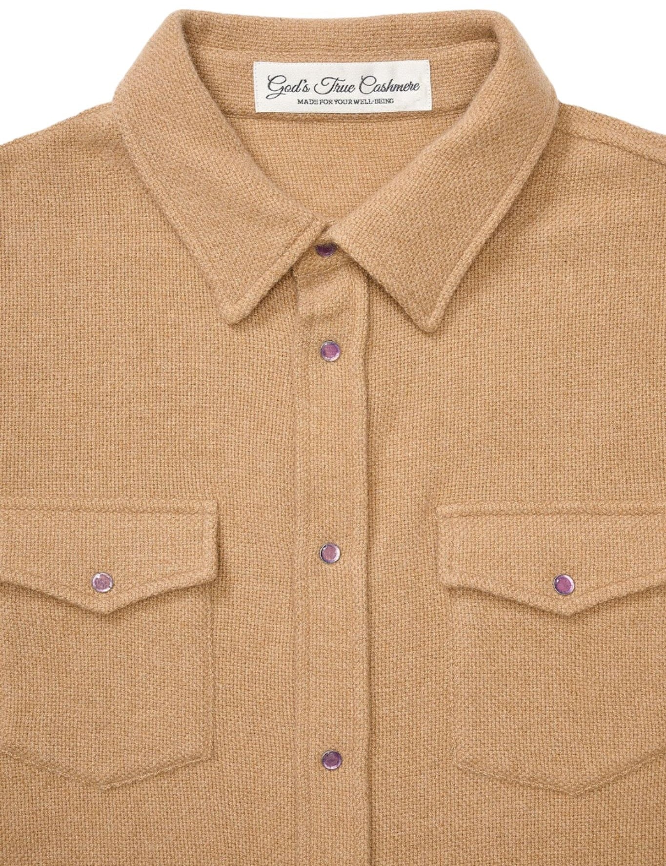 God's True Cashmere Bronze Shirt - Vermillion