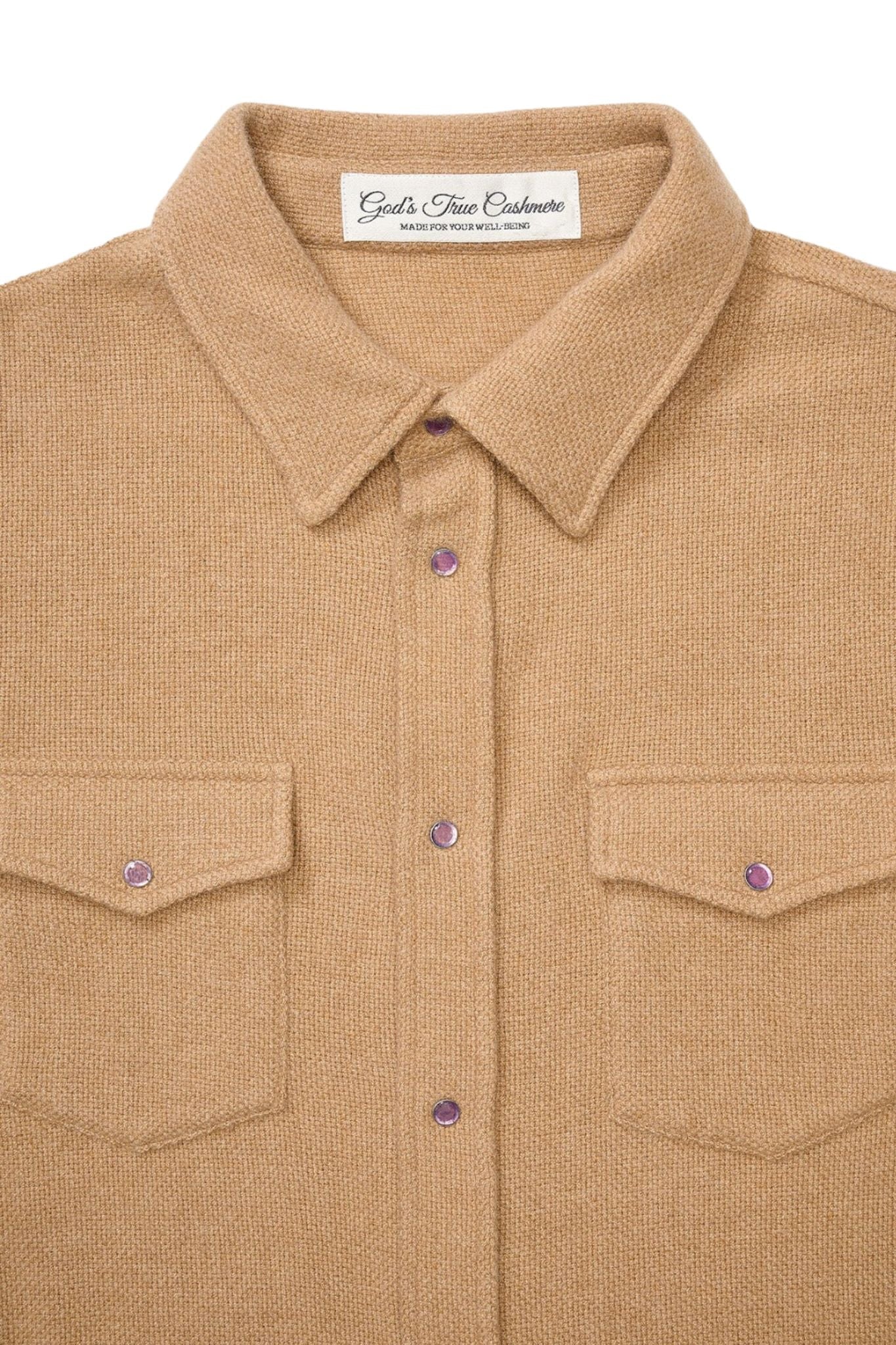 God's True Cashmere Bronze Shirt - Vermillion