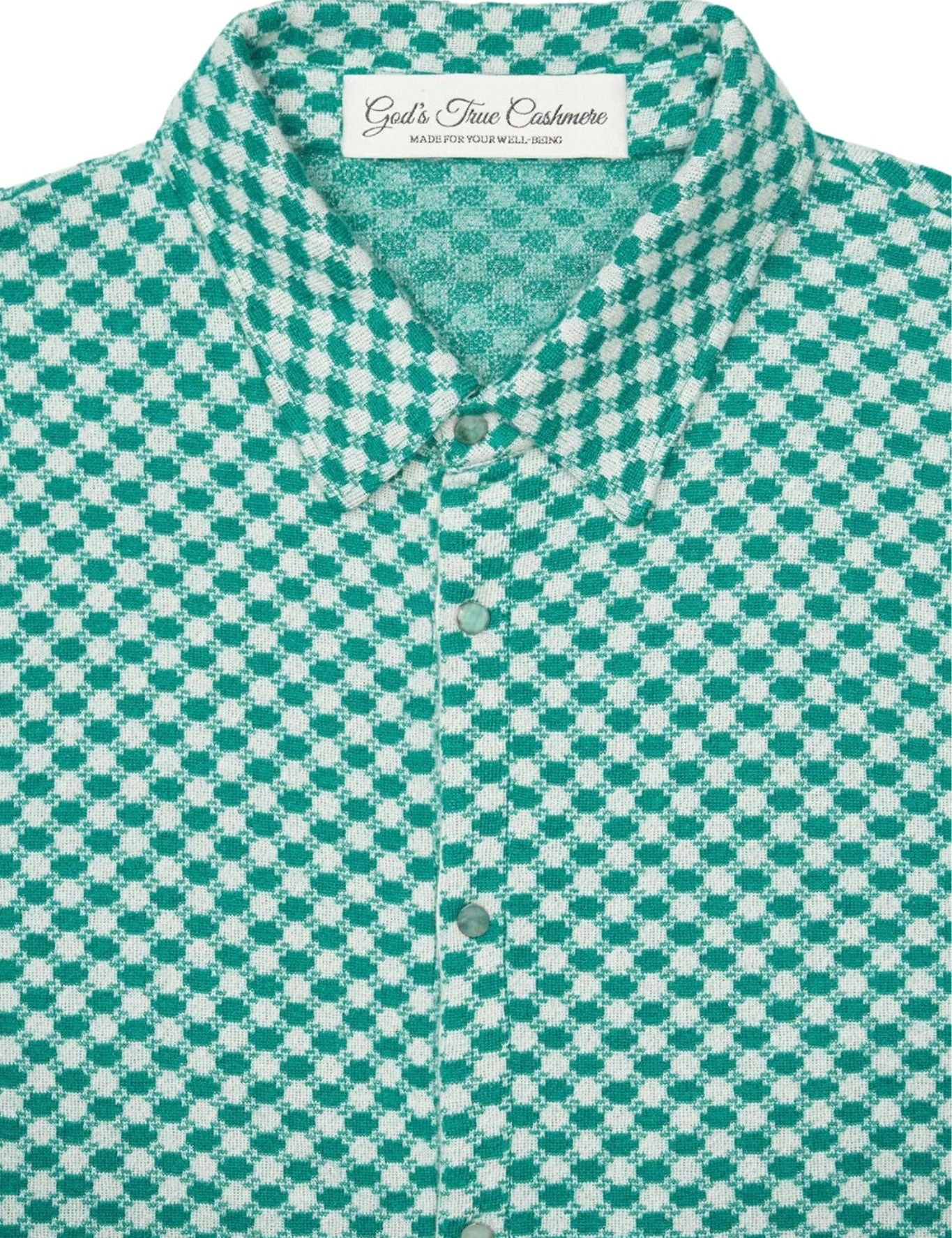 God's True Cashmere Checkered Shirt - Vermillion