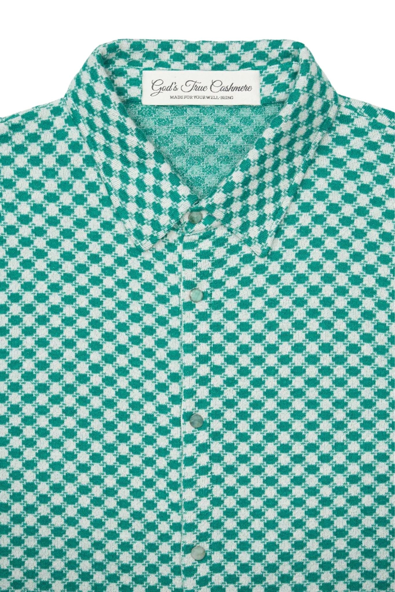 God's True Cashmere Checkered Shirt - Vermillion