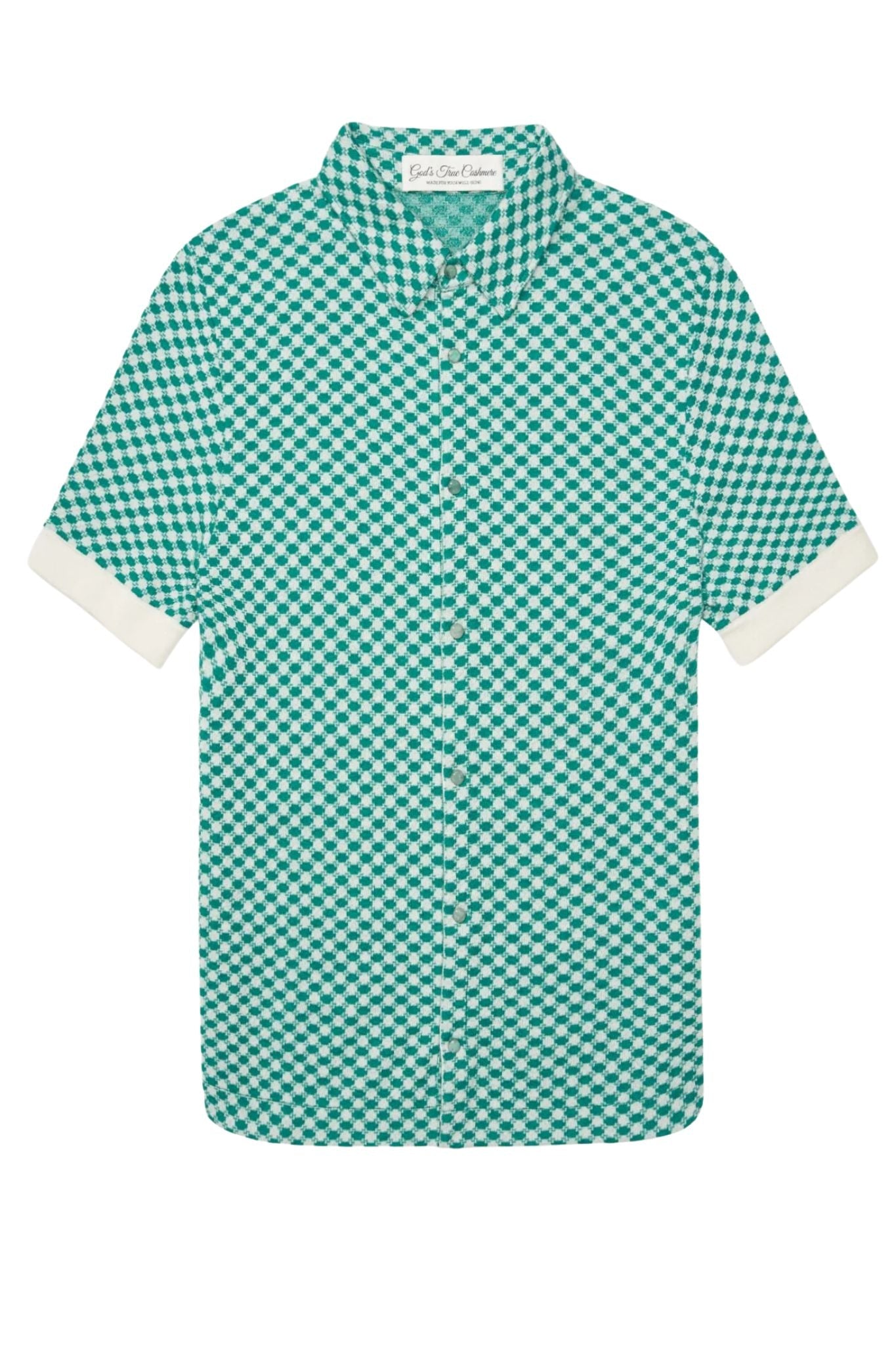 God's True Cashmere Checkered Shirt - Vermillion