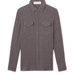 God's True Cashmere Espresso Cashmere shirt w/ Amethyst - Vermillion