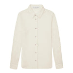 God's True Cashmere Ivory Gauze Cashmere Shirt - Vermillion