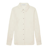 God's True Cashmere Ivory Gauze Cashmere Shirt - Vermillion