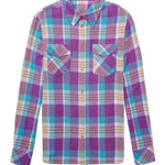 God's True Cashmere Jean's Glade Tartan Shirt - Vermillion