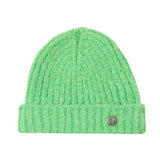 God's True Cashmere Lime Cashmere Boucle Beanie w/ Emerald - Vermillion