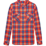 God's True Cashmere Totally Wired Tartan Shirt - Vermillion