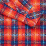 God's True Cashmere Totally Wired Tartan Shirt - Vermillion