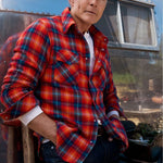 God's True Cashmere Totally Wired Tartan Shirt - Vermillion