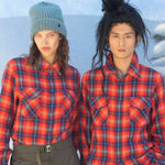 God's True Cashmere Totally Wired Tartan Shirt - Vermillion