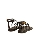 Golden Goose Braided Leather Sandal - Vermillion