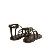 Golden Goose Braided Leather Sandal - Vermillion