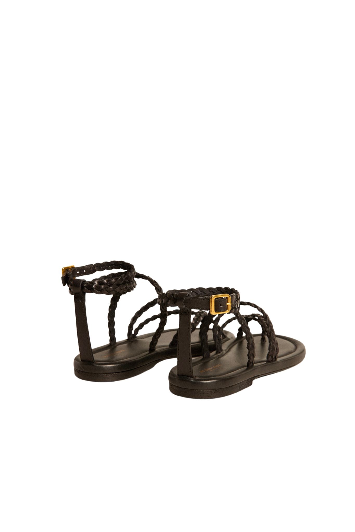 Golden Goose Braided Leather Sandal - Vermillion