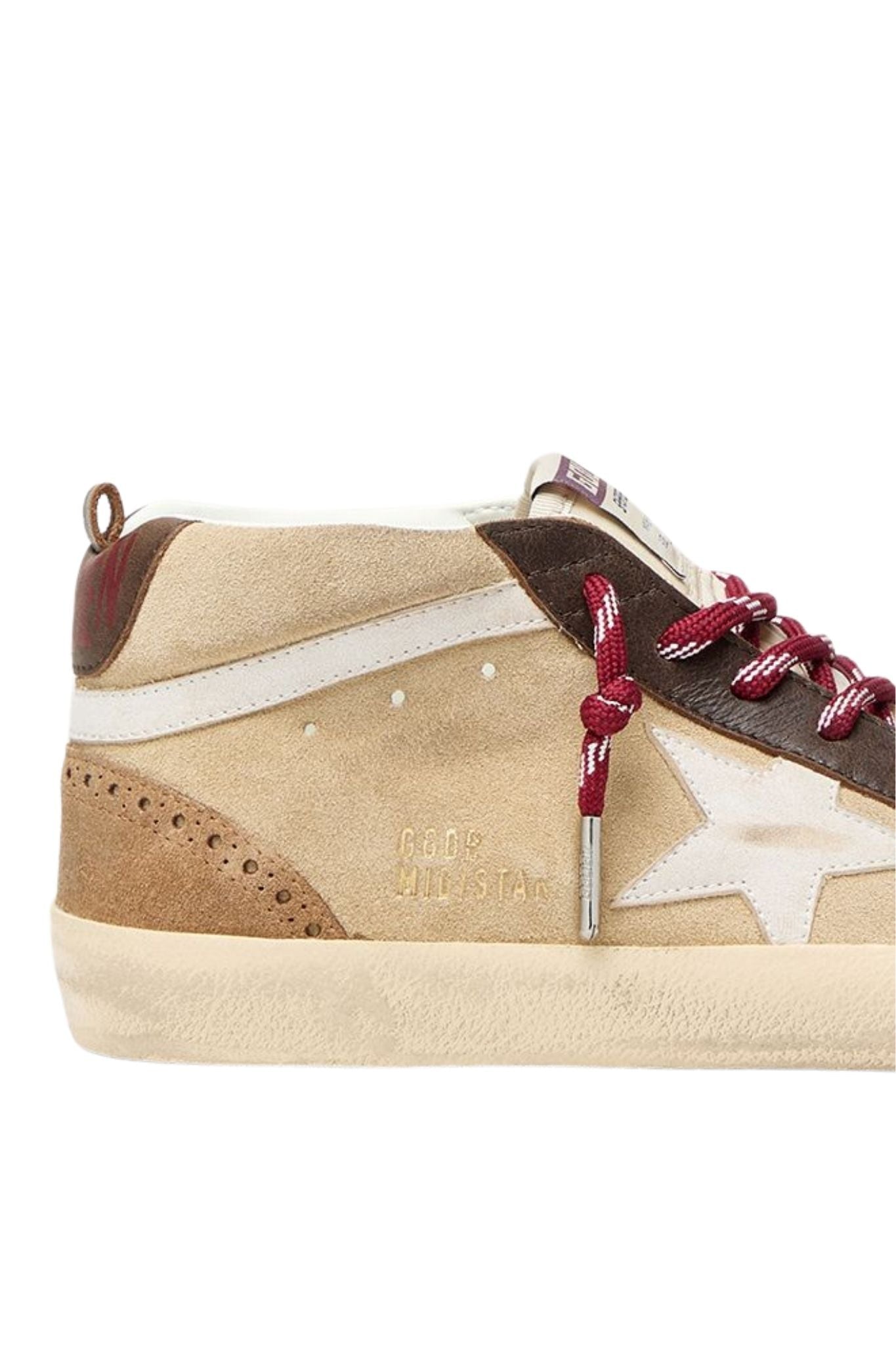 Golden Goose Mid Star - Vermillion