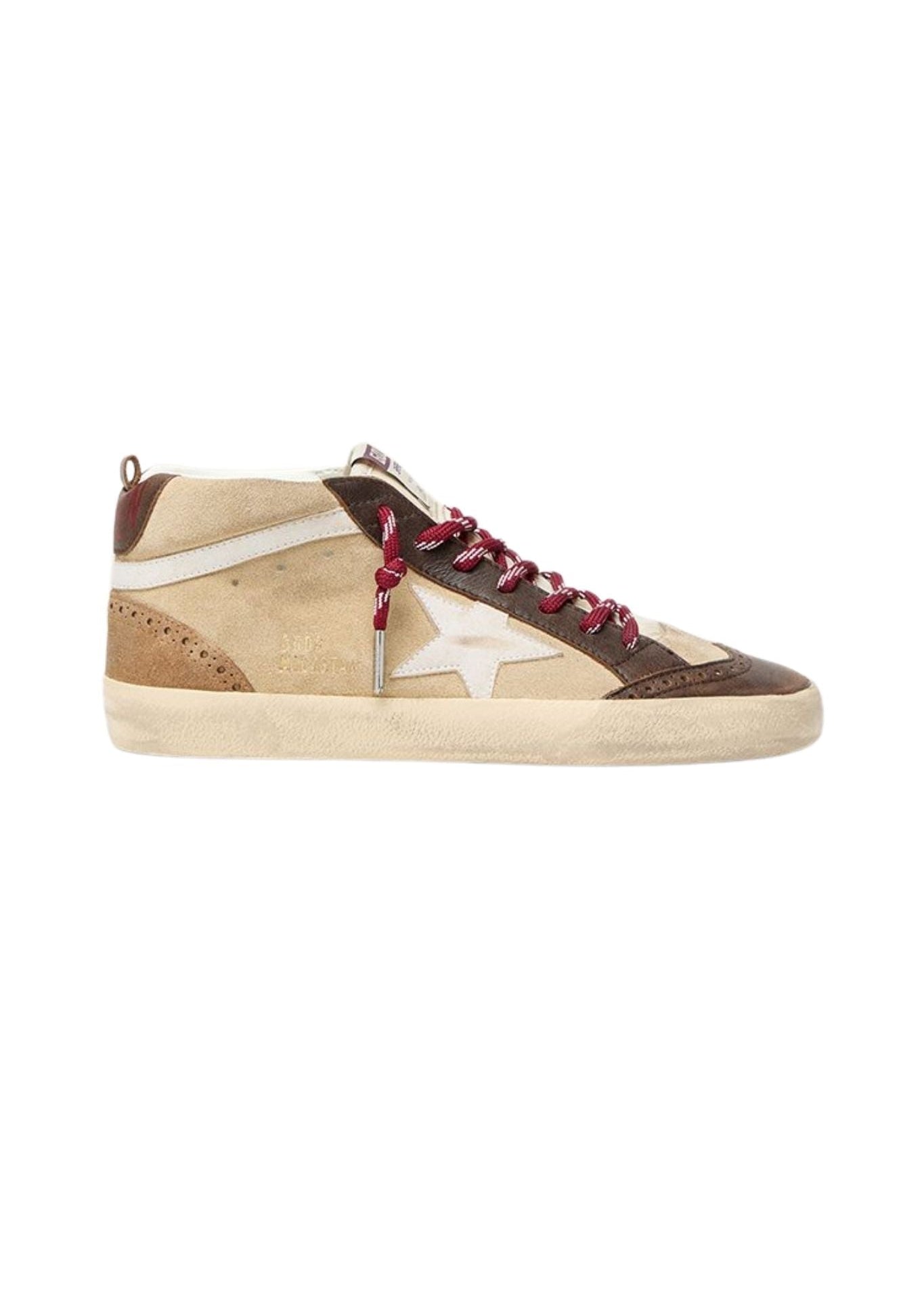 Golden Goose Mid Star - Vermillion
