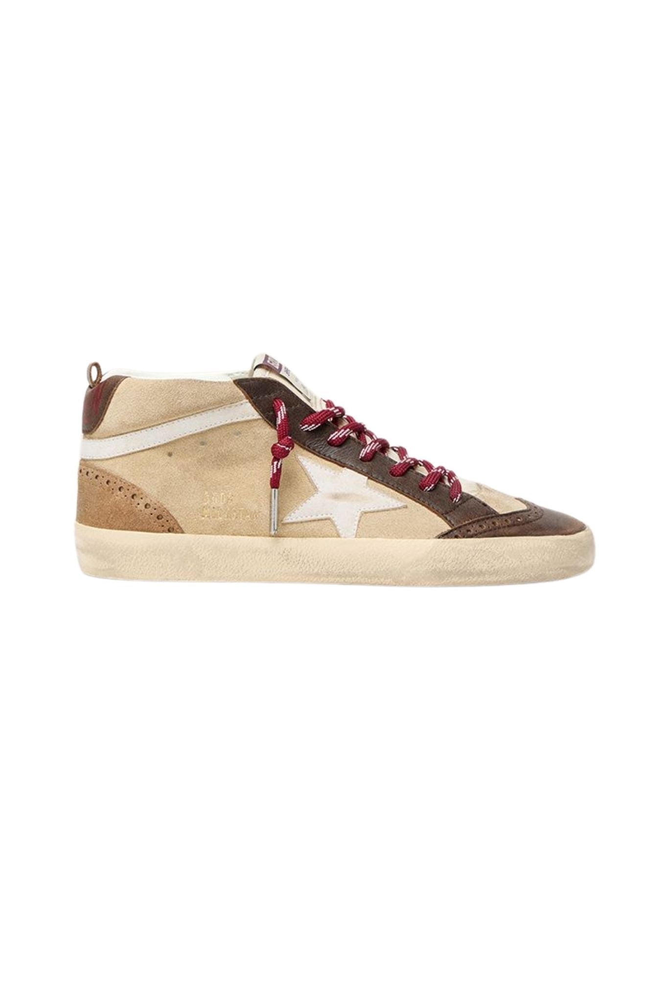 Golden Goose Mid Star - Vermillion