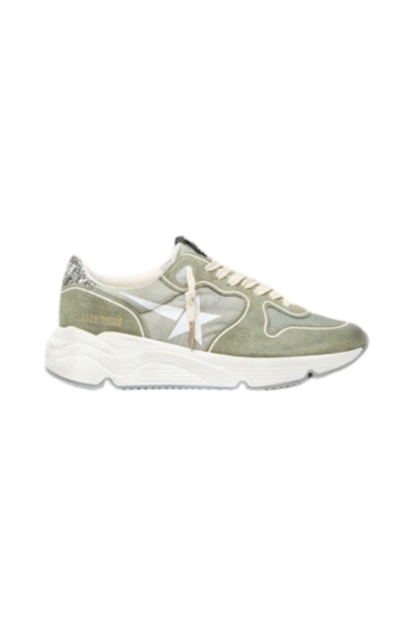 Golden Goose Running And Suede Upper - Vermillion