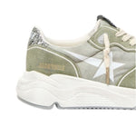Golden Goose Running And Suede Upper - Vermillion