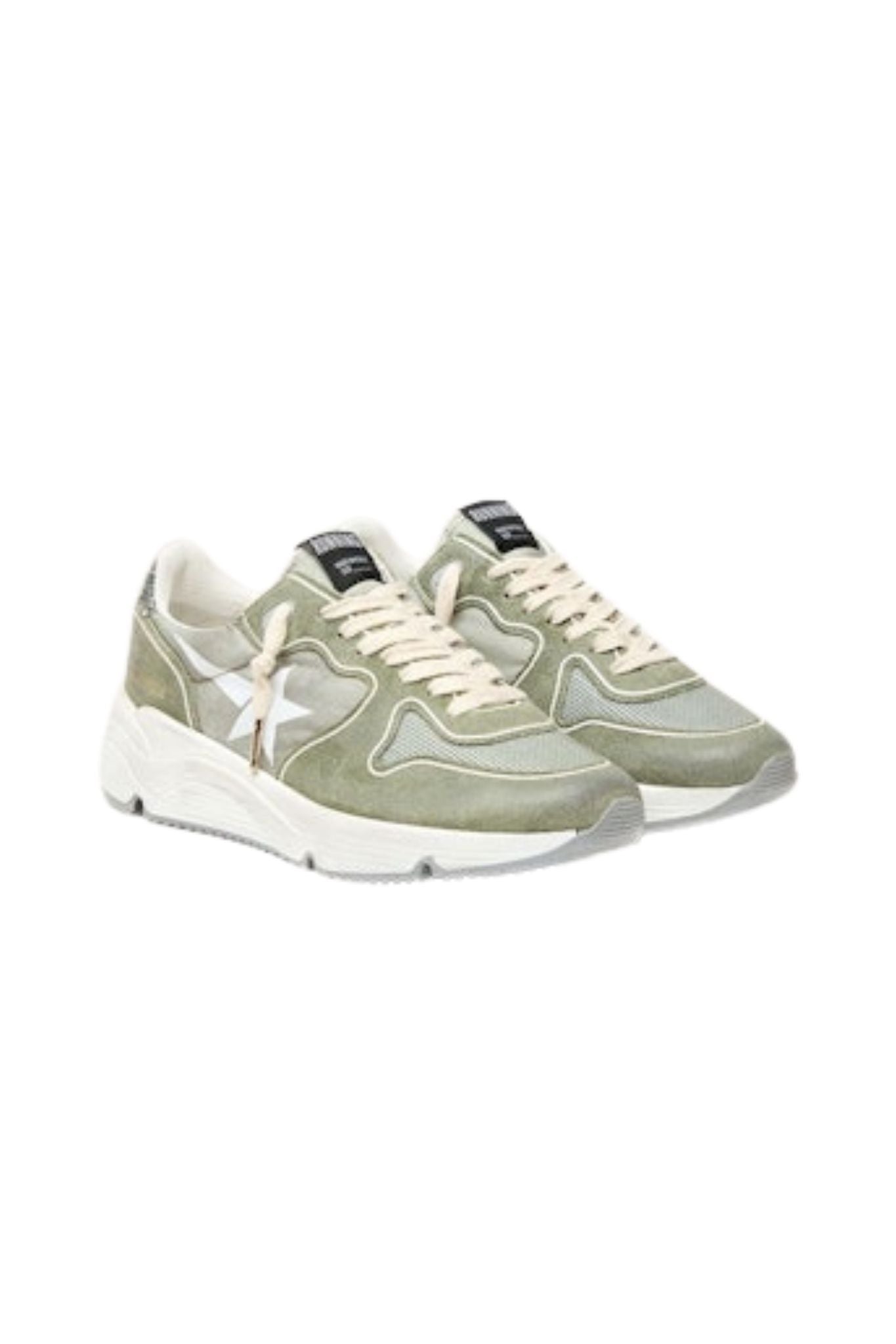 Golden Goose Running And Suede Upper - Vermillion