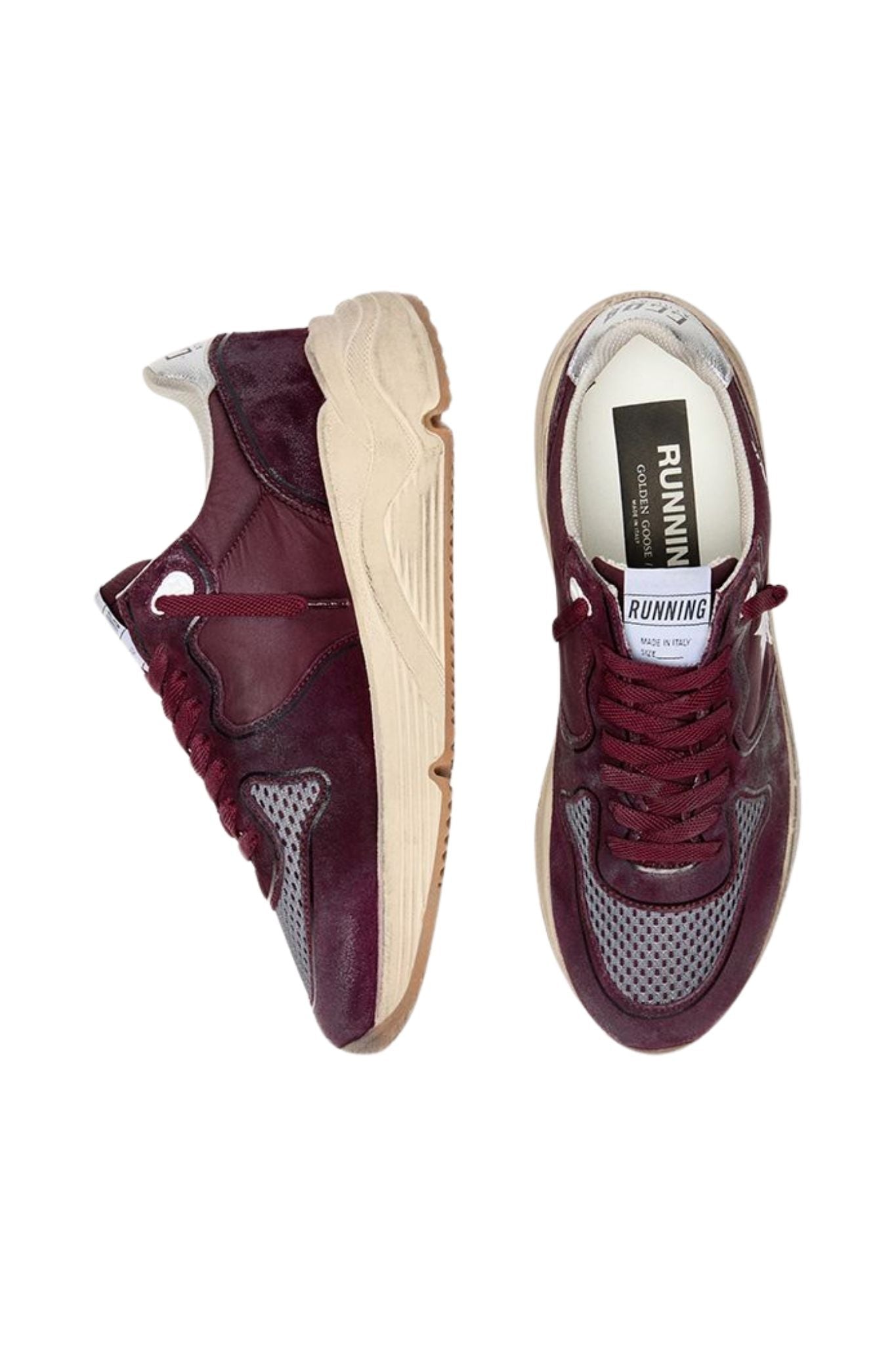 Golden Goose Running Nylon Upper - Vermillion