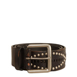 Golden Goose Titan Studded Belt - Vermillion